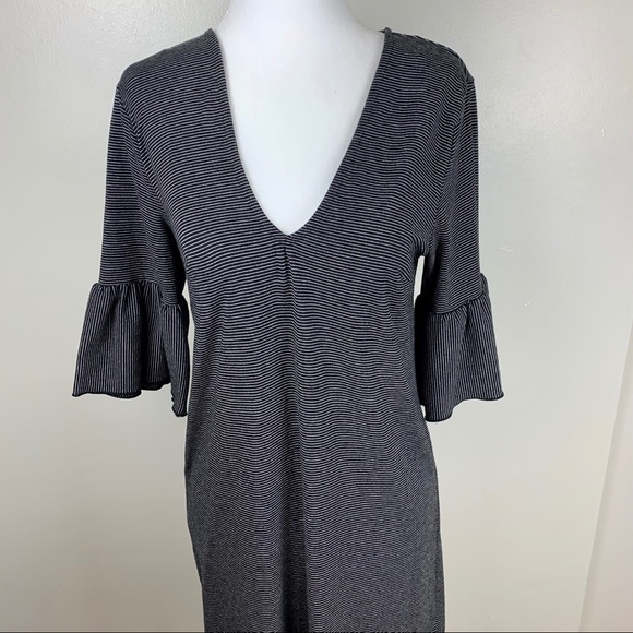 ASOS New Look | Ruffle Sleeve Striped Dress - Picture 3 of 7